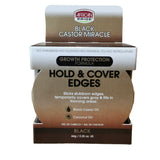 African Pride Black Castor Miracle Hold & Cover Black edges 65g - Hair Styling Product -LOL Hair & Beauty