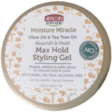 African Pride Moisture Miracle Olive & Tea Tree oil Max Hold Styling Gel 18oz - Hair Styling Product -LOL Hair & Beauty
