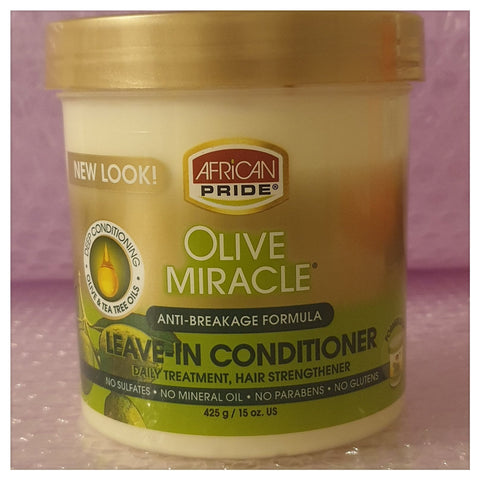 African Pride Olive Miracle anti break Leave-in Conditioner 15oz - Australia Stock - Hair Product -LOL Hair & Beauty