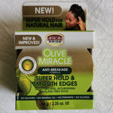AFRICAN PRIDE OLIVE MIRACLE SILKY SMOOTH EDGES 2.25oz - Australia Stock - Hair Product -LOL Hair & Beauty