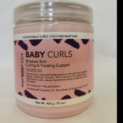 Aunt Jackie's Baby Girl Curl Curling & Twisting Custard 15oz - Australia Stock - Hair Product -LOL Hair & Beauty