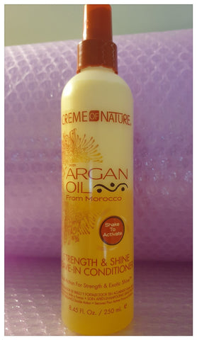 Creme of Nature Argan Oil Strength & Shine Leave-In Conditioner 8.45oz - Australia Stock - Hair Product -LOL Hair & Beauty