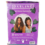 Darling 2pk Premium Synthetic Crochet Spring Twist 24" #1/30 - Hair Extension -LOL Hair & Beauty