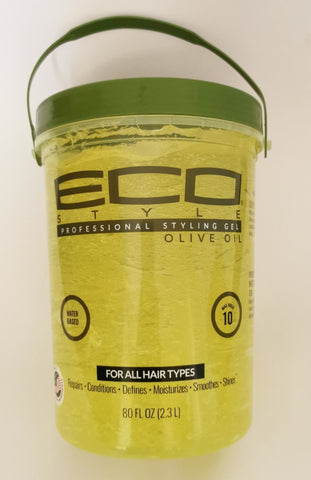 Eco Style Professional Styling Gel Olive Oil 80oz - Hair Styling Products -LOL Hair & Beauty