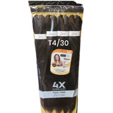 EZBraid Pre-stretched 4pack Itch free Braid extension 26" Color #T4/30 - Hair Extension -LOL Hair & Beauty