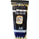 EZBraid Pre-stretched 4x Itch free Braid 26" Color T1B/Blue - Hair Extension -LOL Hair & Beauty