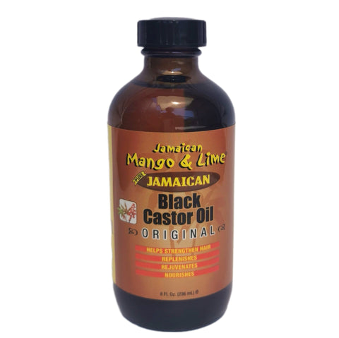 Jamaican Mango & Lime Original Pure Jamaican Black Castor Oil 8oz - Hair Care -LOL Hair & Beauty