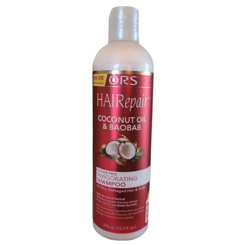 ORS Hair Repair Coconut oil & Baobab Sulfate Free Shampoo 12.5oz - Hair Care Product -LOL Hair & Beauty