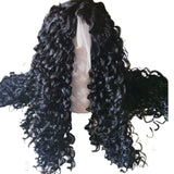Vella Vella Lace Front Natural front line premium synthetic Long Black Curly Wig - Hair Extension -LOL Hair & Beauty