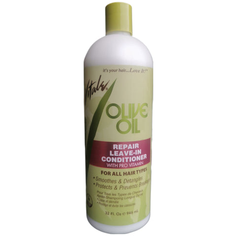 Vitale Olive Oil Repair Leave-in Conditioner for all Hair types 32oz - Hair Care Product -LOL Hair & Beauty